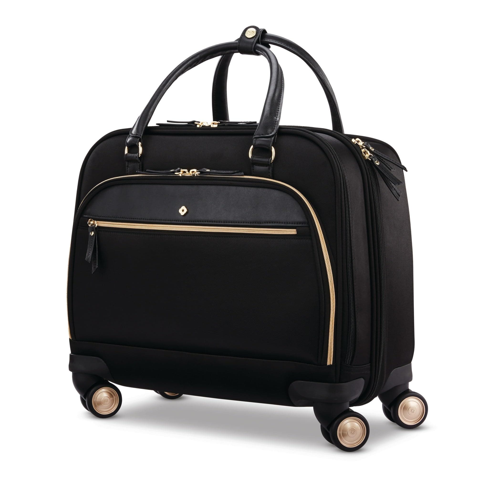 Women's Briefcase Mobile Solution Spinner Mobile Office, Black