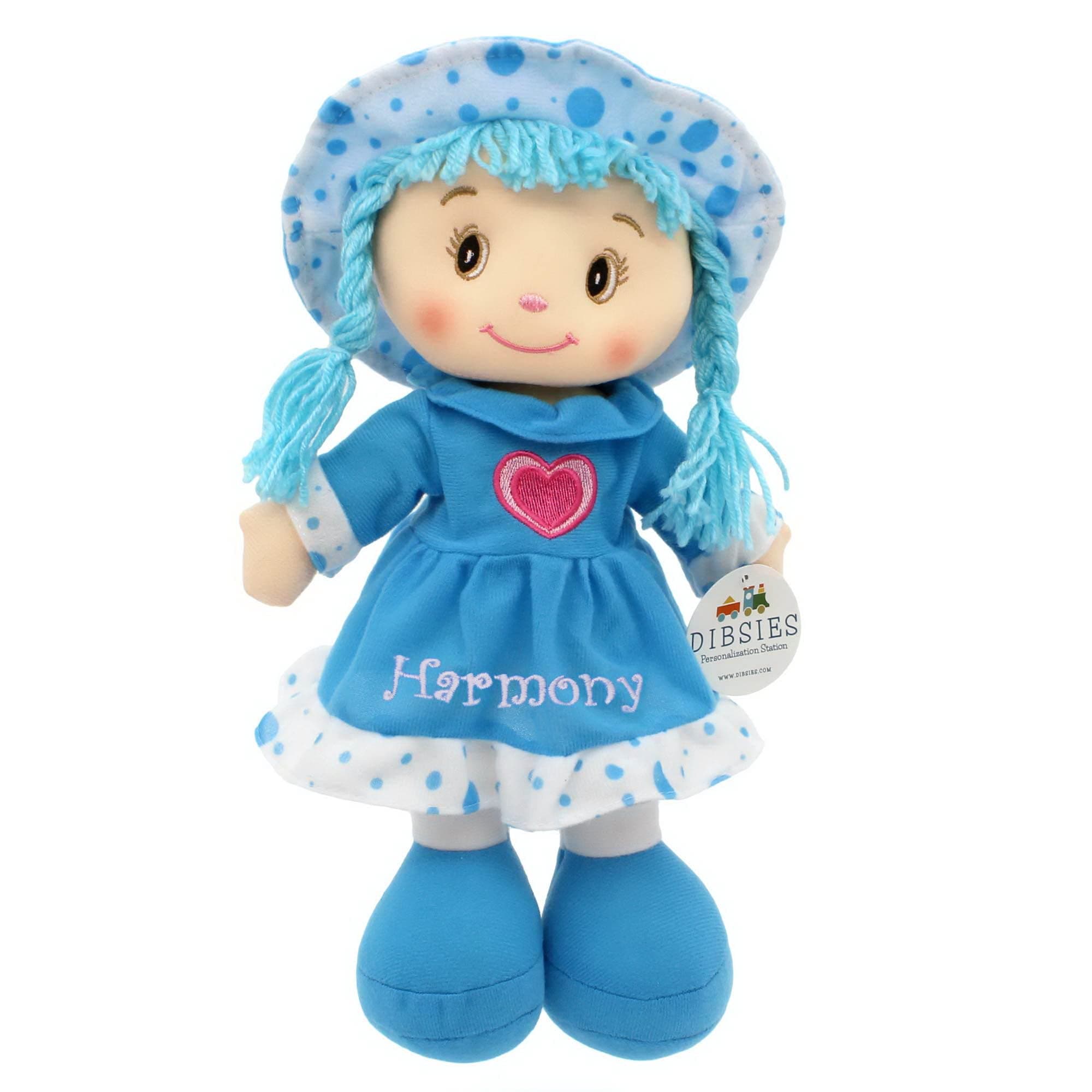 Personalized Sweetheart Cuddle Doll - 14 Inch (Blue)