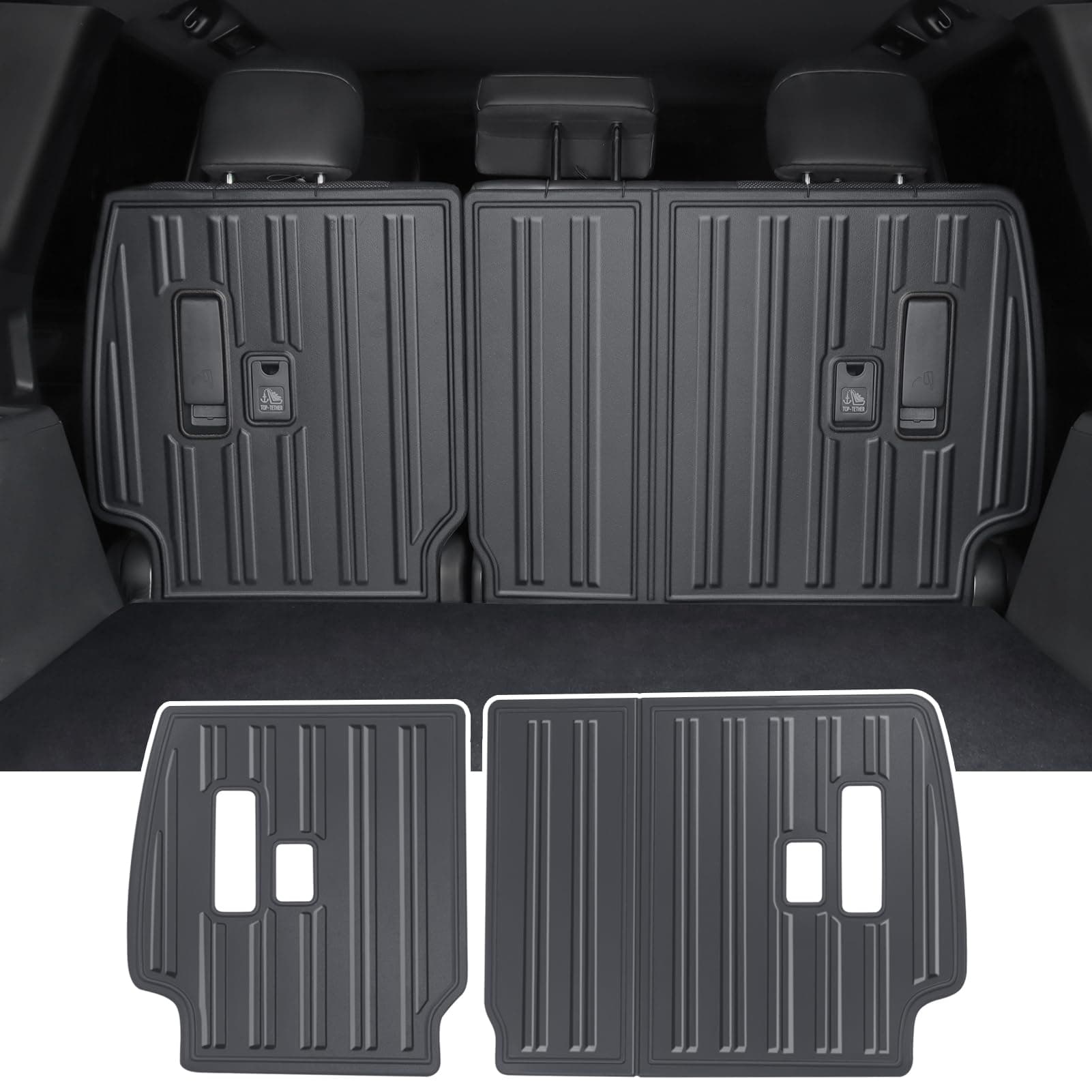 2 PCs Seat Back Protective Pad for 2024 2025 2026 Toyota Land Cruiser 250 1958 Prado Lc250 Rear Chair Anti-Kick Scratch Panel Interior Modification Accessories 2025 Land Cruiser Accessories