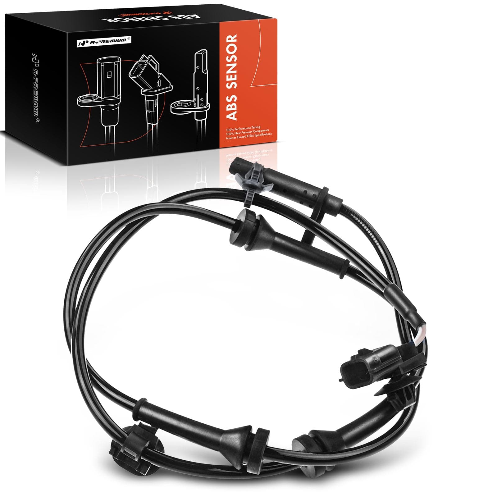 Rear Left/Right ABS Wheel Speed Sensor Compatible with Nissan - Altima 2014-2018, Maxima 2016-2020 - Rear Driver or Passenger Side, Replace# 47900-3TA2A, 47900-3TA0A