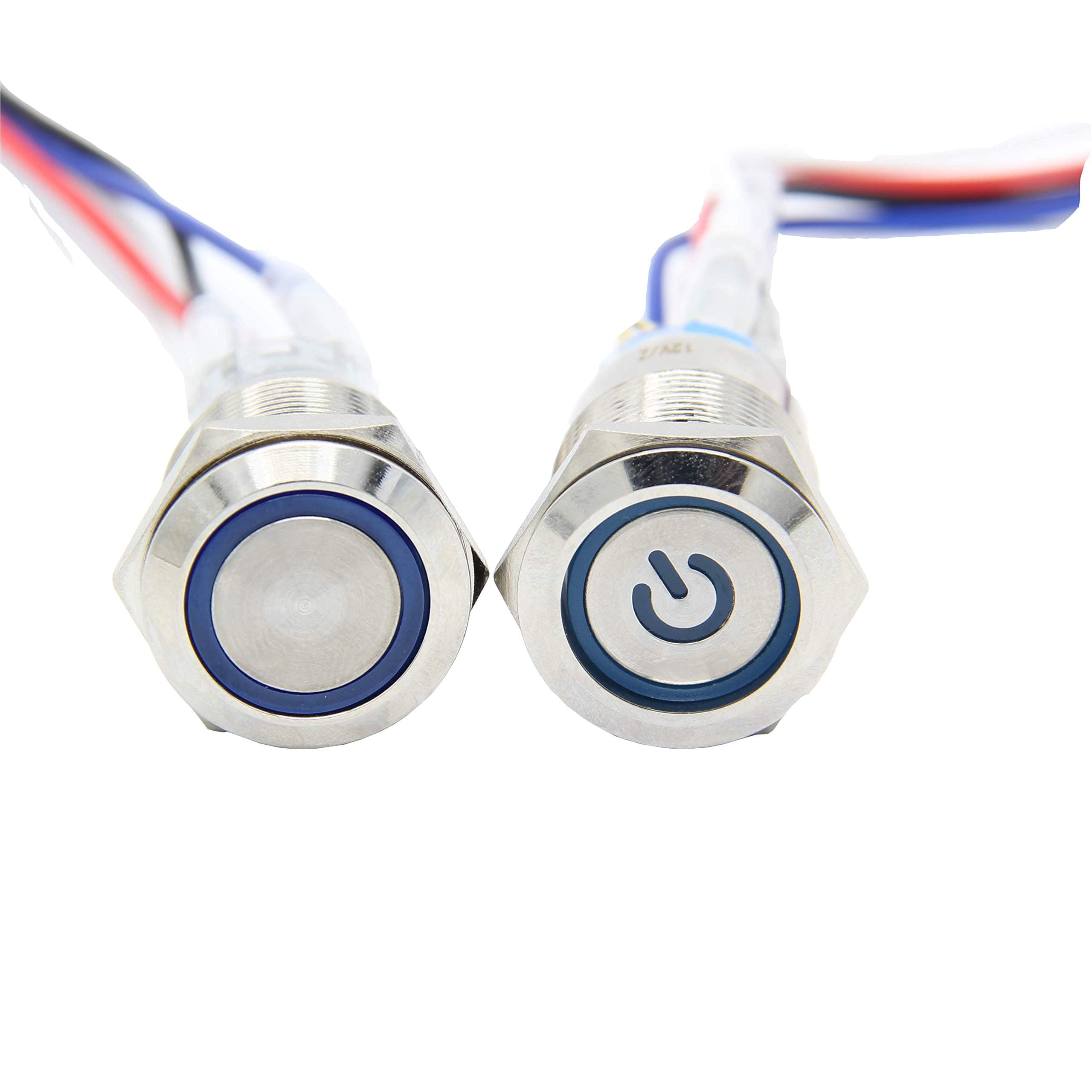 Geekworm19MM Metal Push Button Switch Latching Self-Locking/Momentary Self-Reset Power Control Switch for X735/X710/X725/X708/X728/X825