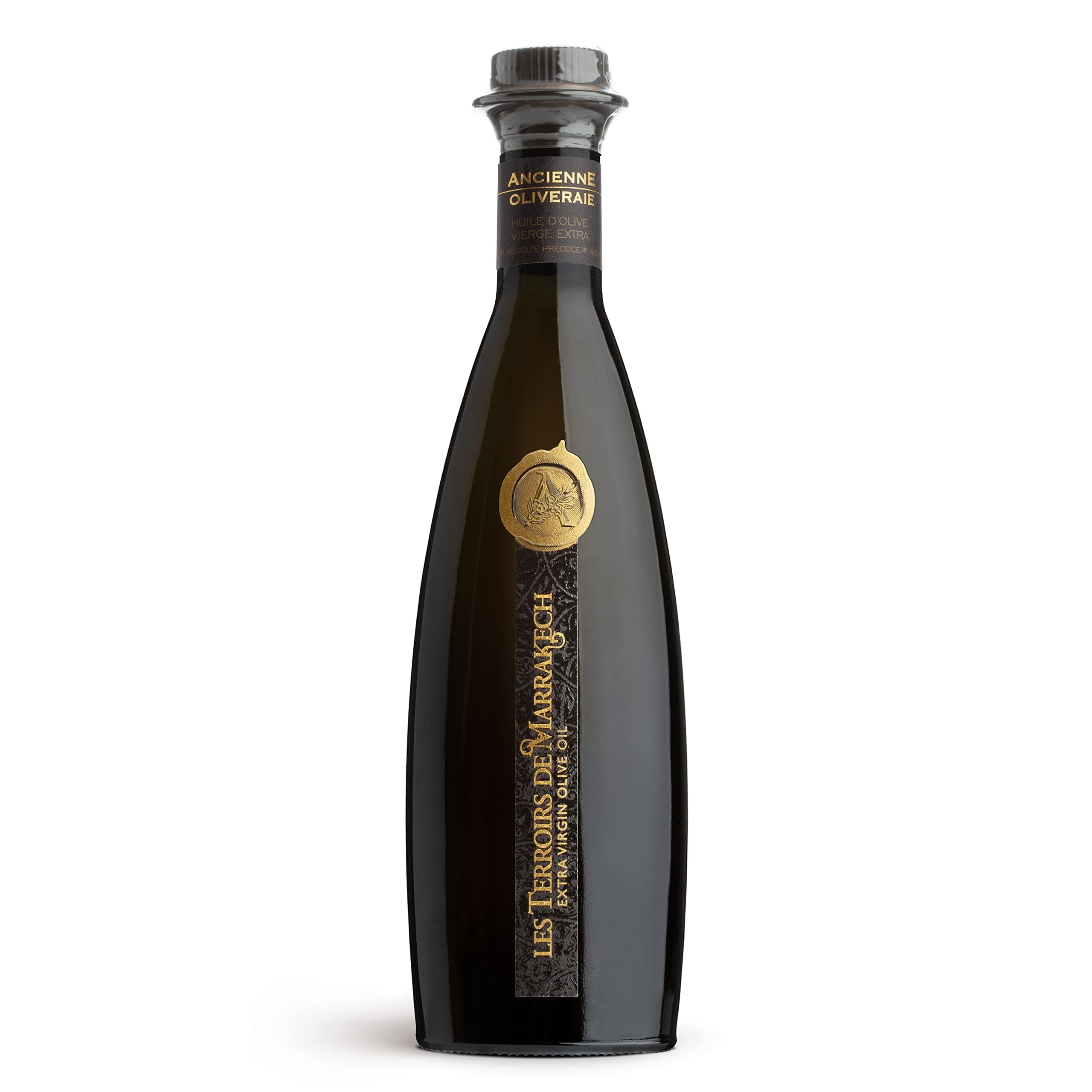 Les Terroirs De Marrakech Extra Virgin Olive Oil, Polyphenol Rich Olive Oil, Moroccan Cold Pressed EVOO Oil, Keto Organic Olive Oil, USDA Certified, Award Winning, Carbon Neutral, 8.5fl oz. Bottle