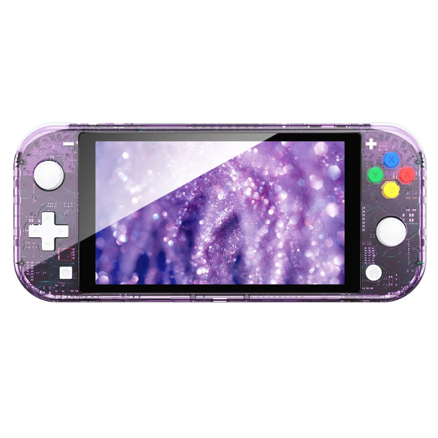 NSL Handheld Controller Housing DIY Replacement Shell Case Compatible with Nintendo Switch Lite Joy-Con Without Electronics (Set-Atomic Purple)