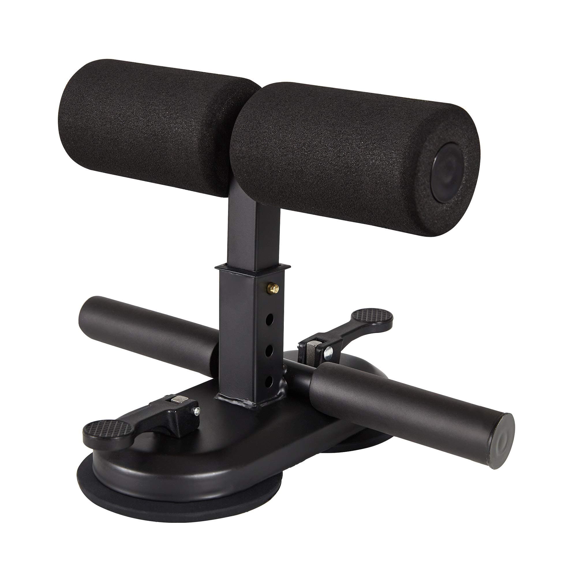 Sit Up Bar Sit Up Assistant Equipment, Portable Adjustable Sit Ups Foot Holder with 2 Suction Cups and 4 Positions for Abs Home Exercise