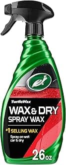 Turtle Wax 1 Step Wax & Dry - 769 ml - Achieve Premium Shine with Ease - Spray, Dry, and Shine Your Car in Minutes - Carnauba Wax and Protective Polymers for Maximum Protection