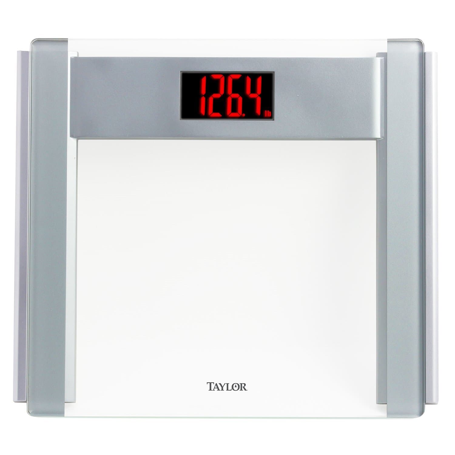 Taylor Precision Products Glass Electronic Scale with Red LCD Digits