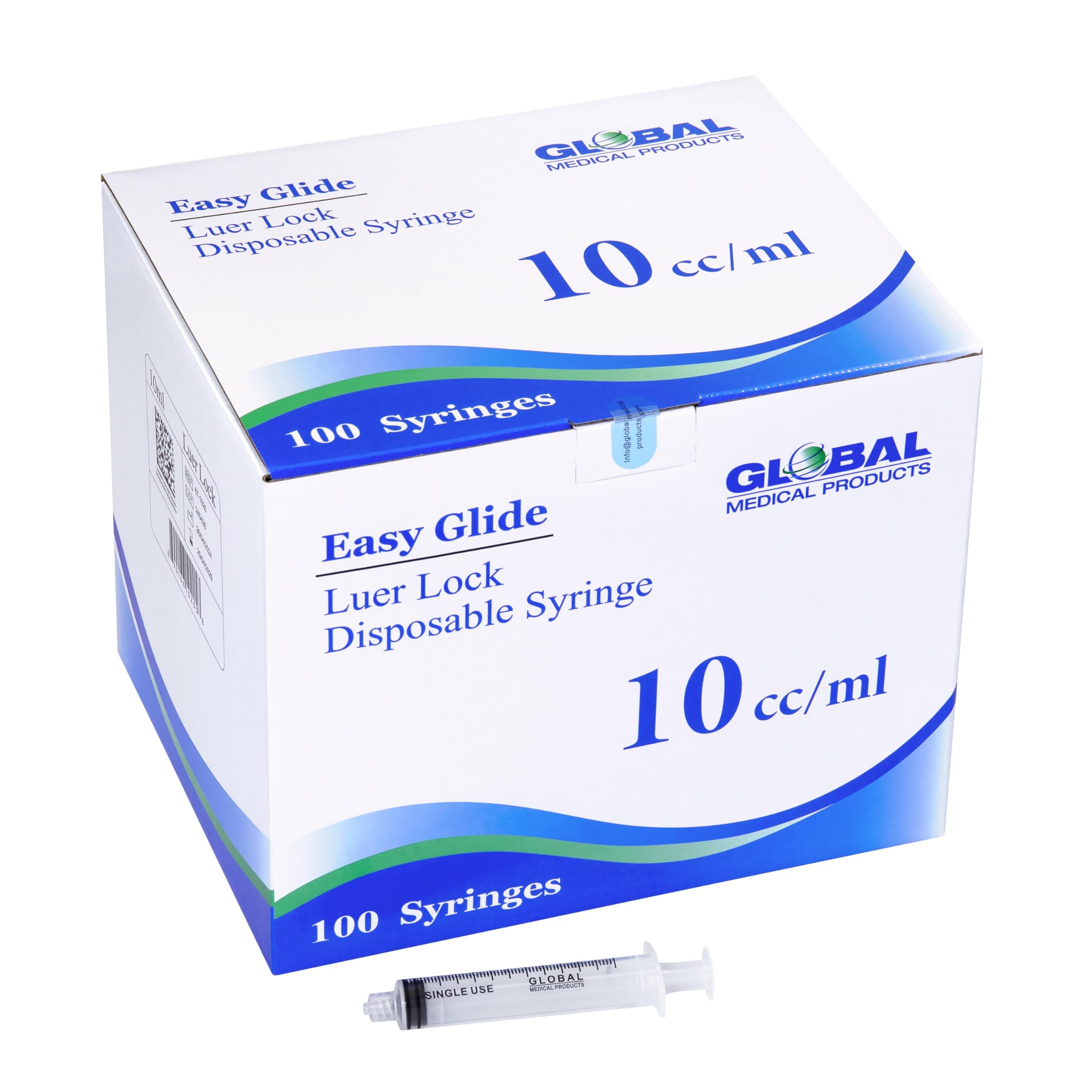 General Purpose Syringe - 10cc Luer Lock Tip, NO Needle - bx 100