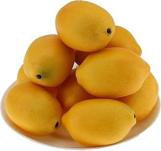8pcs High Grade Fake Yellow Lemon Decoration Artificial Realistic Fruit Simulation for Home Party Holiday Christmas Display