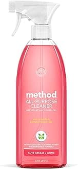 Method All-Purpose Cleaner, Pink Grapefruit, Perfect for Most Counters, Tiles, Stone, and More, 28 oz spray bottle
