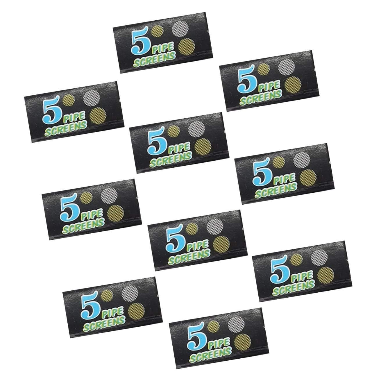 SEPARATE WAY Steel Screen Filter - Bong Accessory - 10mm - Pack of 10, Silver