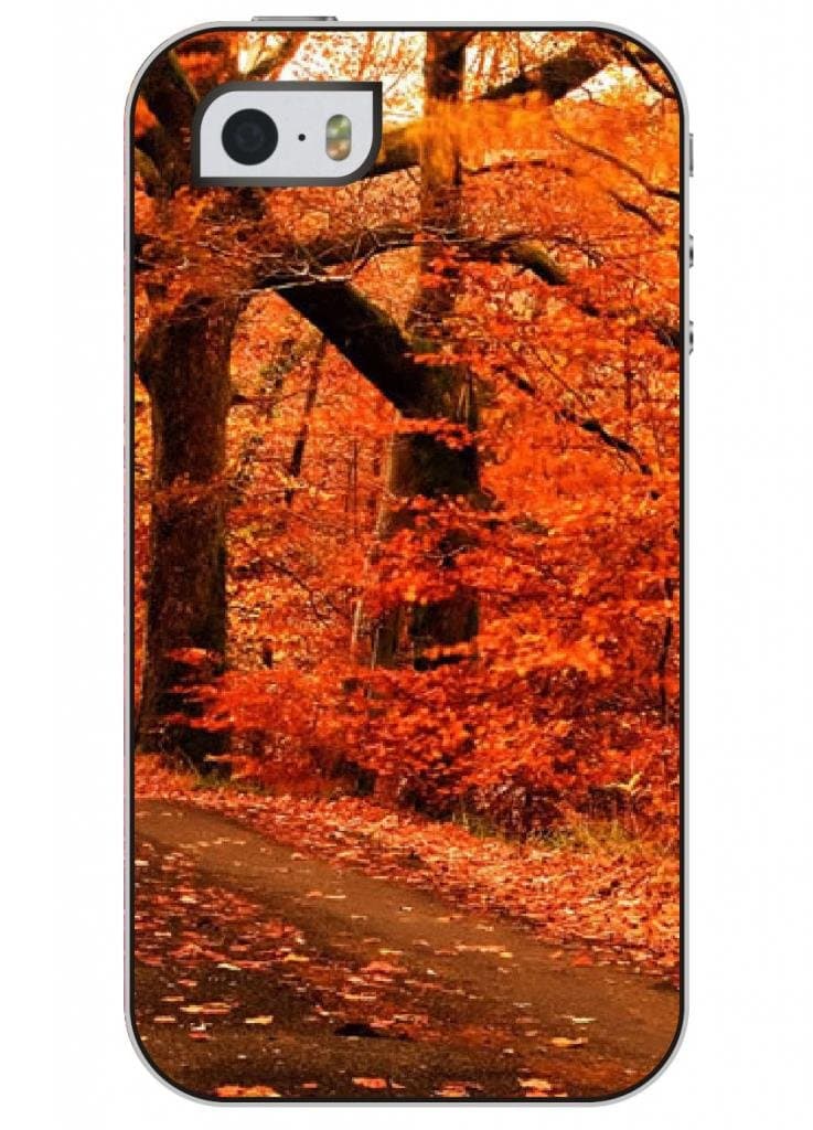 OUO Classy Iphone 5 5s Case with Funny Design of Autumn Tree