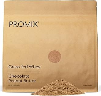 ProMix Nutrition Whey Protein Powder, Chocolate Peanut Butter - Grass-Fed - ­Post Workout Fitness & Nutrition Shakes, Smoothies, Baking & Cooking Recipes - Gluten-Free - 2.5 Pound (Pack of 1)