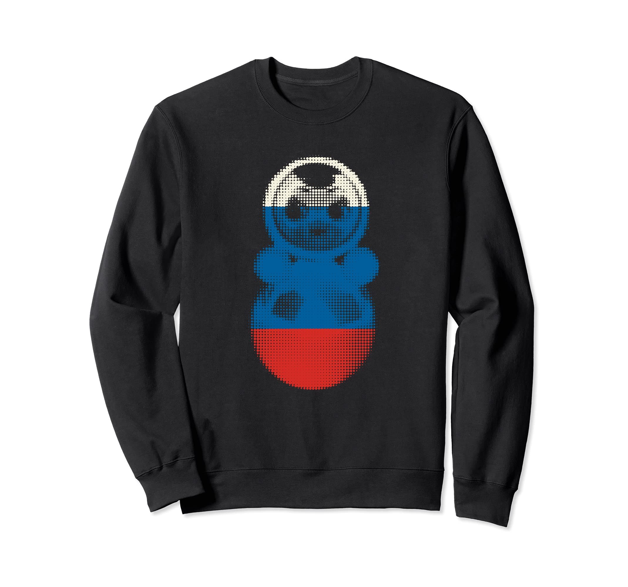 Nevalyashka Soviet Roly Poly Russian Flag Graphic Sweatshirt