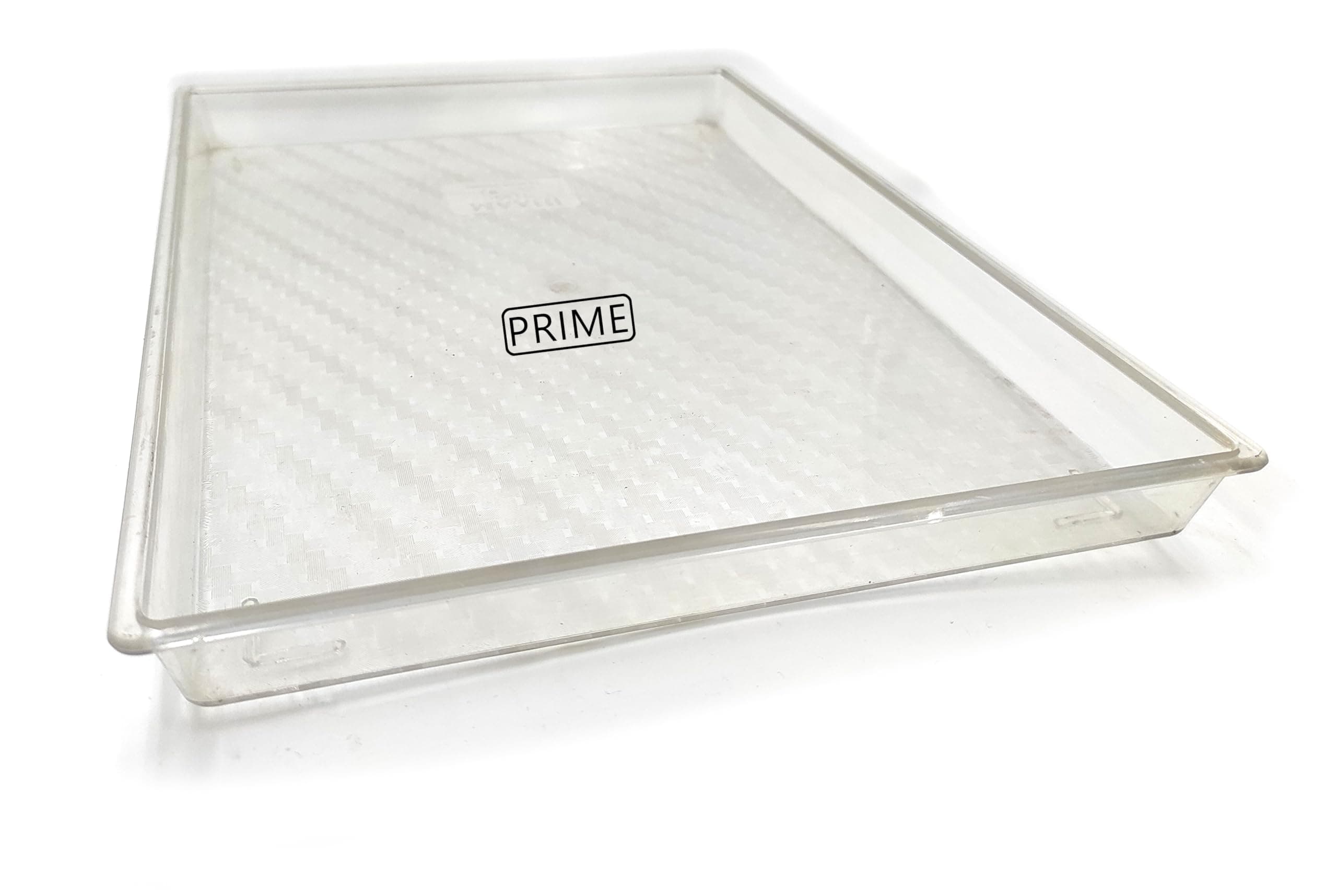 Prime Bakers and Moylders Multipurpose Unbreakable Plastic Serving Tray for Kitchen (Square Corners, 14x10 Inch)
