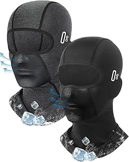 Balaclava Face Mask with Glasses Holes for Men Women Summer Cooling Shiesty Mask Sun UV Protection for Motorcycle Work Ski