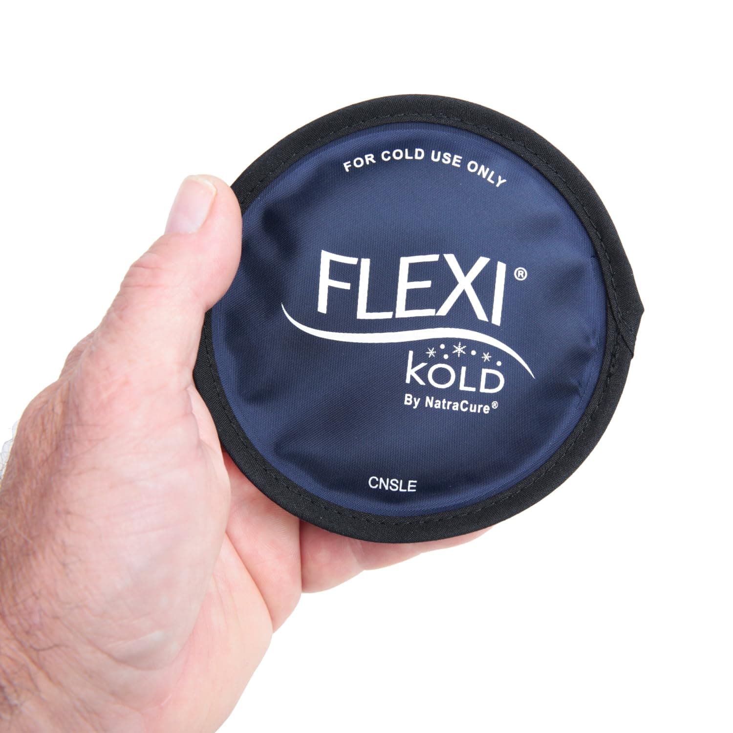 FlexiKold Gel Ice Pack Circles w/Straps (4 Pack) - Reusable Cold Pack Compress - 6304-STRAP4PK