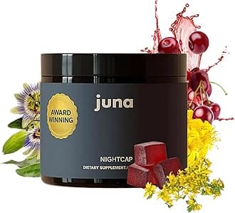 - Juna Nightcap Sleep Gummies — Plant-Based Phytomelatonin + 8 Botanicals for Deep, Restorative Sleep | Non Groggy | GABA, Magnesium, Tart Cherry, Passionflower | Sugar-Free, Vegan | 30 Gummies