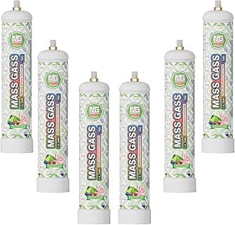MassGass 700g×6 Whipped Cream Charger 1.1L Cream Charger Food Grade Ideal for Home & Commercial Use(Nozzle Included) Bombpop Flavor 6-Pack
