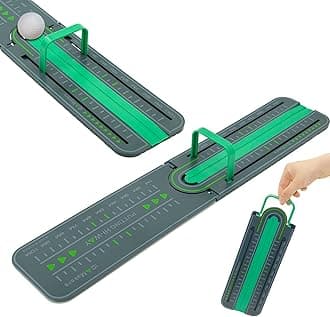 Golf Precision Distance Putting Drill - Putting Gate Practice Tool, Golf Training Putters, Putting Mirror, Putting Mat, Trainer Aid for Putting Green, Alignment Rail Precision Distance Control
