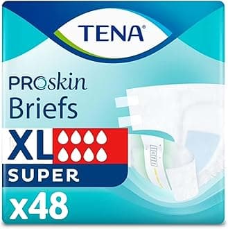 Tena ProSkin Unisex Adult Diapers with Tabs, Maximum Absorbency, X-Large, 48 ct