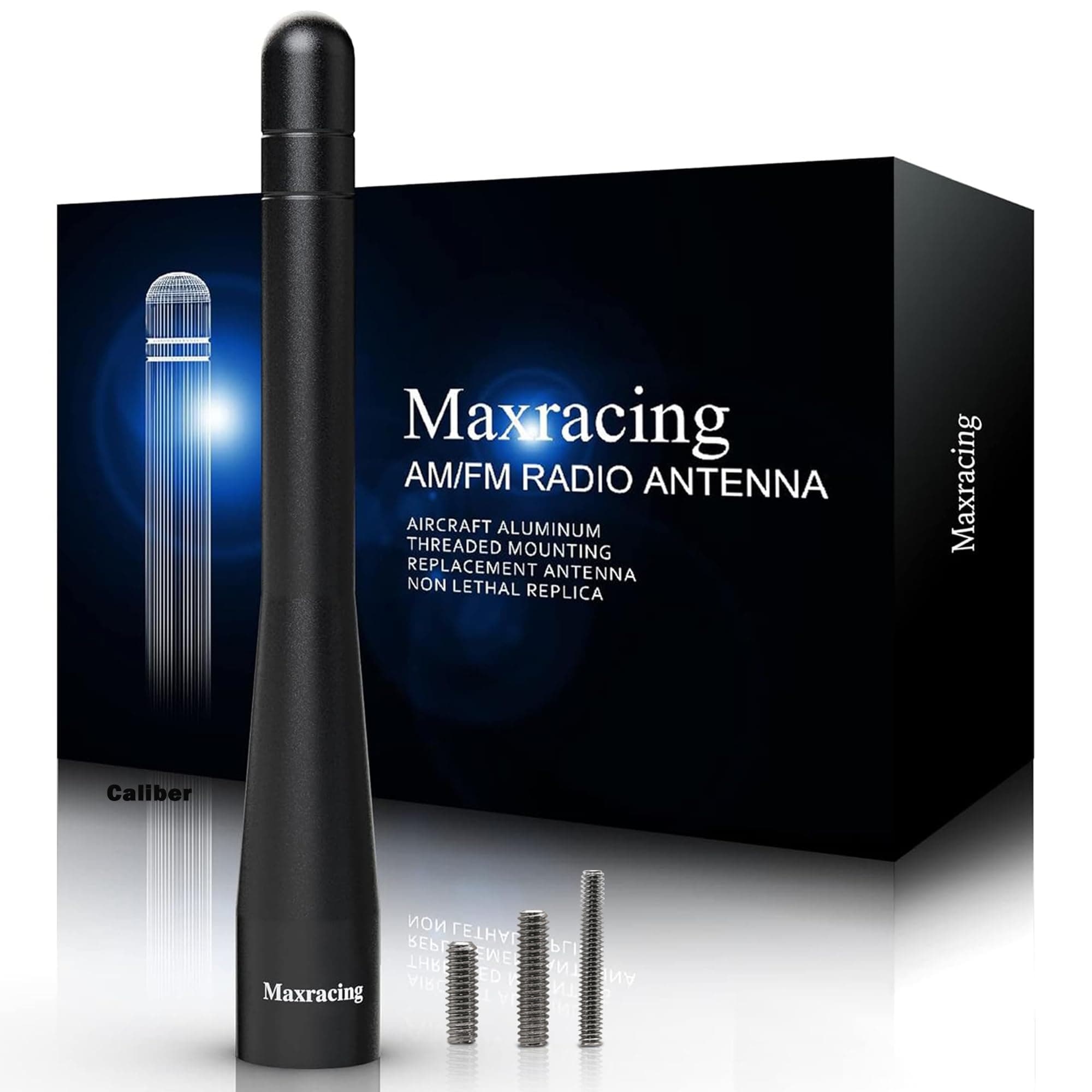 MAXRACING ショートアルミニウムアンテナ 2007-2017 Patriot対応