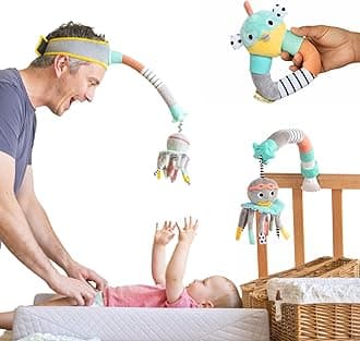 Dingle Dangle - Diaper Changing Headband & Mobile for Crib, Pushchair or Car Seat - Funny Baby Gifts - Great Baby Shower Gift or for Dads/New Parents - Featured on Shark Tank
