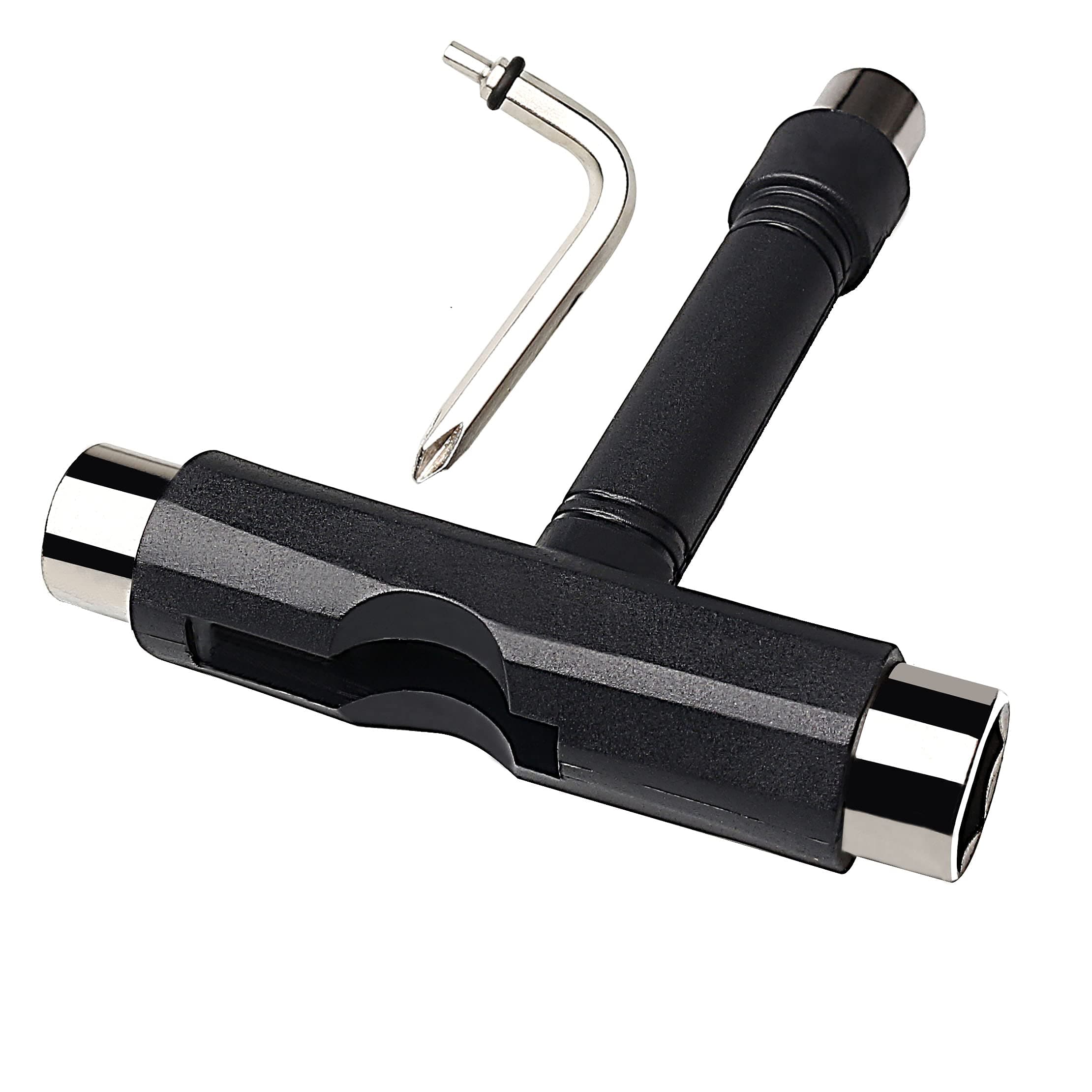 kuou All-in-One Skate Tools, Multi-function T-shape Skate Tool with L-type Allen Key for Skateboard