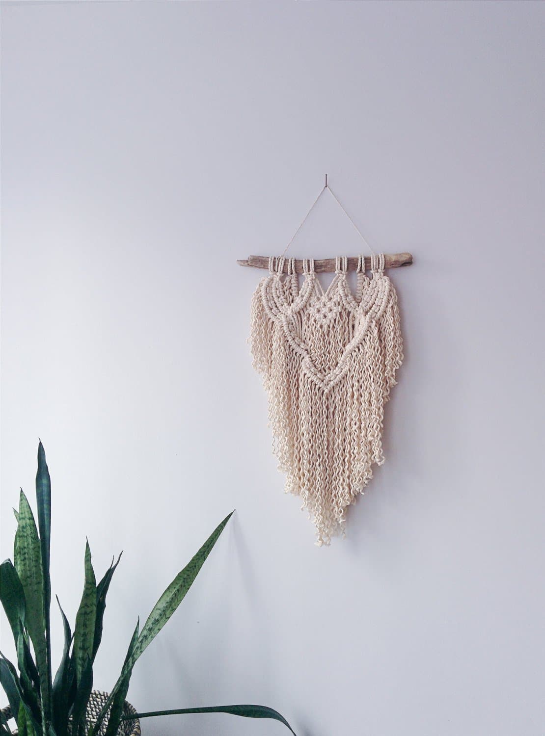 Driftwood Cotton Macrame Wall Hanging