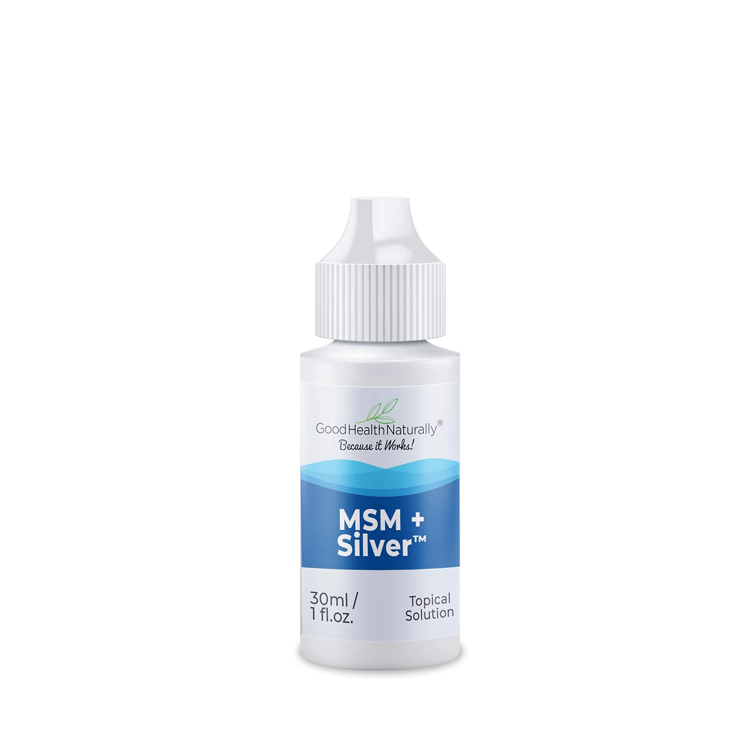 MSM + Silver Drops for Eyes and Ears 30 ml - for Tissue Repair & Lessen Risk of Infections - Eye Drops for Dry, Red, & Tired Eyes - Reduce Eye Floaters - with Colloidal Silver - Good Health Naturally
