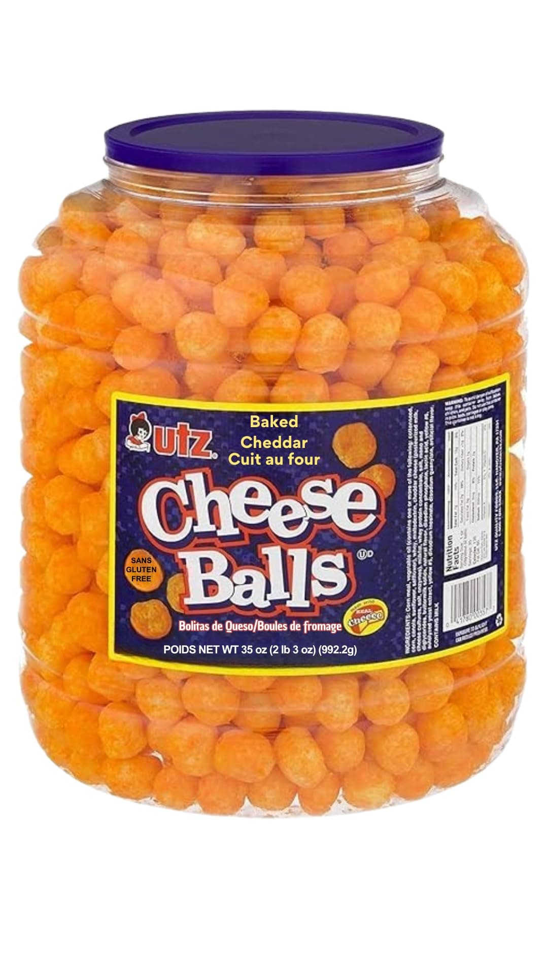 Utz Cheese Balls, 35 oz