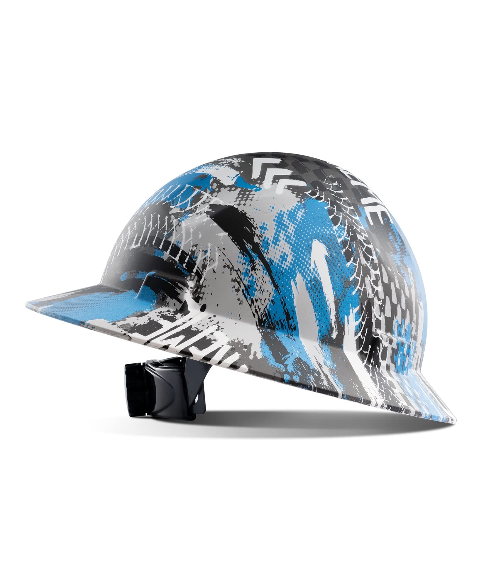 LANON Full Brim Hard Hat, OSHA Construction Work Approved, Premium Blue Patte...
