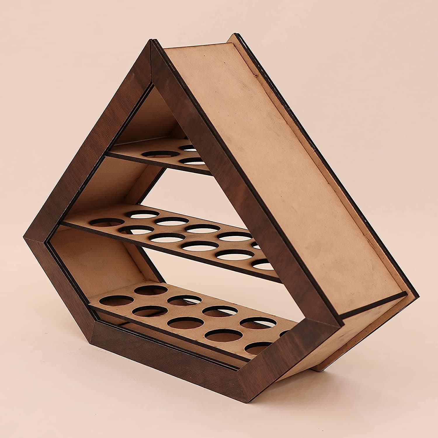 arkit Wooden Egg box Counter top Egg Cabinet Kitchen Storage Fresh Egg 3 Shelves Wood Egg Holder Wooden Egg Rack Fresh Egg Storage Farmhouse Egg Rack Egg Holder Egg Carton ( 26 Stackable ), Brown