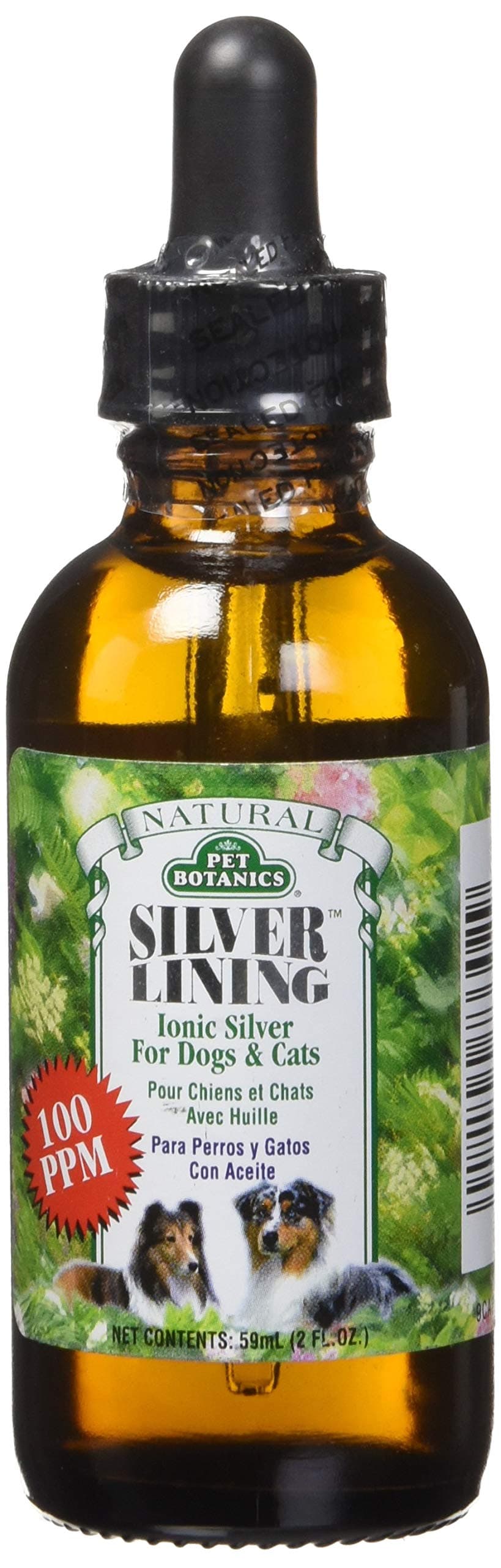 Cardinal Laboratories Pet Botanics Silver Lining Ionic Silver Dropper, 2 Ounces