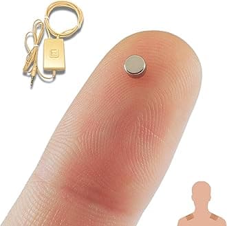 PingaOculto Spy Earpiece Wireless Earphones Invisible Hidden Mini Headset Exam Phone Microphone Adhesive Strips - Secret Earphone Micro Listening Device Hearing Ear Cheating (Spy Earpiece Nano V3)