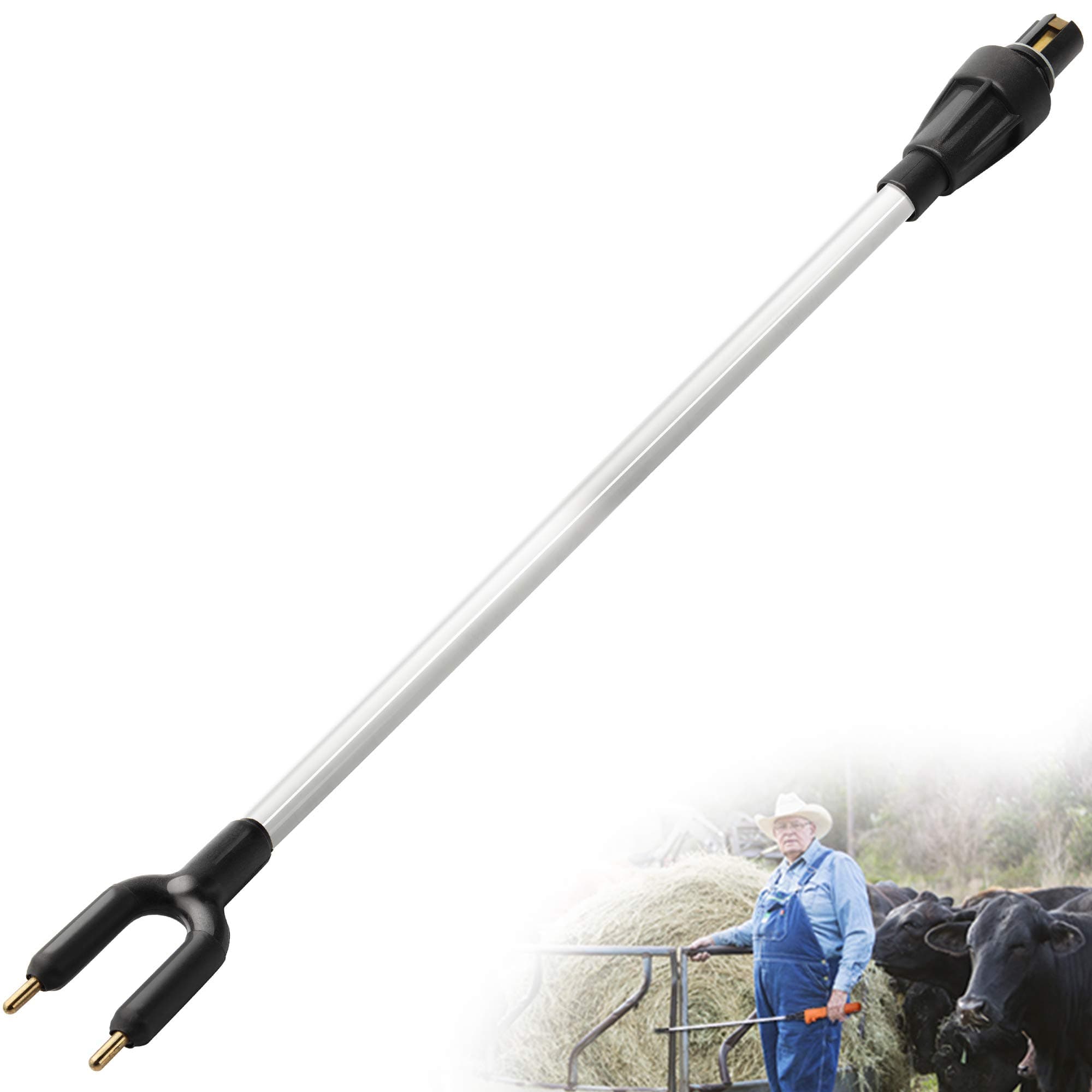 X Series Livestock Prod Replacement Shaft(41in) fit for West Thorne Pro 52in Cattle Prod X Series, Newest Waterproof Cattle Prod Shaft(Only Shaft)
