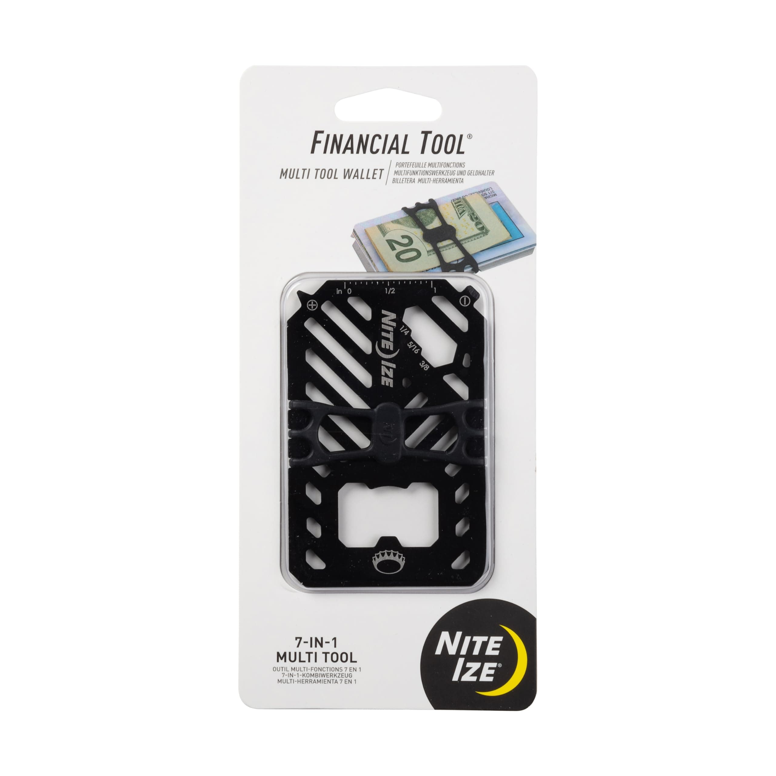 FMT2-01-R7 Financial Tool Multi Tool Wallet, Black