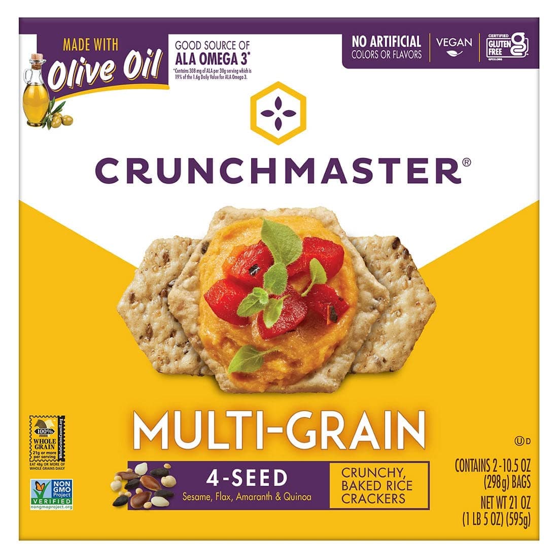Crunchmaster Multi Grain Cracker (Pack Of 1) 21 Ounce