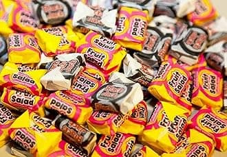 Berrymans Fruit Salad and Black Jacks Sweets - 1 Kilo Bulk Bag - 1KG - Assorted Sweet Pick and Mix for Parties, Gifts, and Sharing.