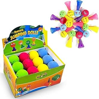 – Ibecare -Jumping Birthday Party Favors Toys for Kids age1 2 3 4 5 6 7 8 9 for Girls Boys |Bouncy Ball for Return gifts Giveaways | Bulk Mini Toys Goody Bag | Easter & Christmas gifts…(12 Jumpeez)
