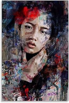 GPWDIEJB Yossi Kotler PaintingPoster Canvas Art Oil Painting Wall Painter Home Music Album Celebrity Painting Classical Decorative Wall ArtUnframe-style-3016x24inch(40x60cm)