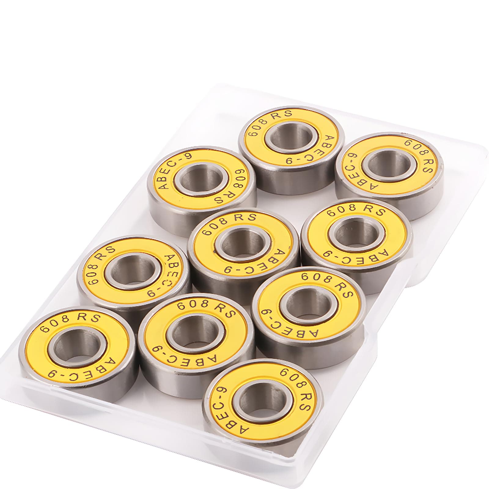 10 x ABEC 9 Frictionless Ball Bearings for Inline Skates