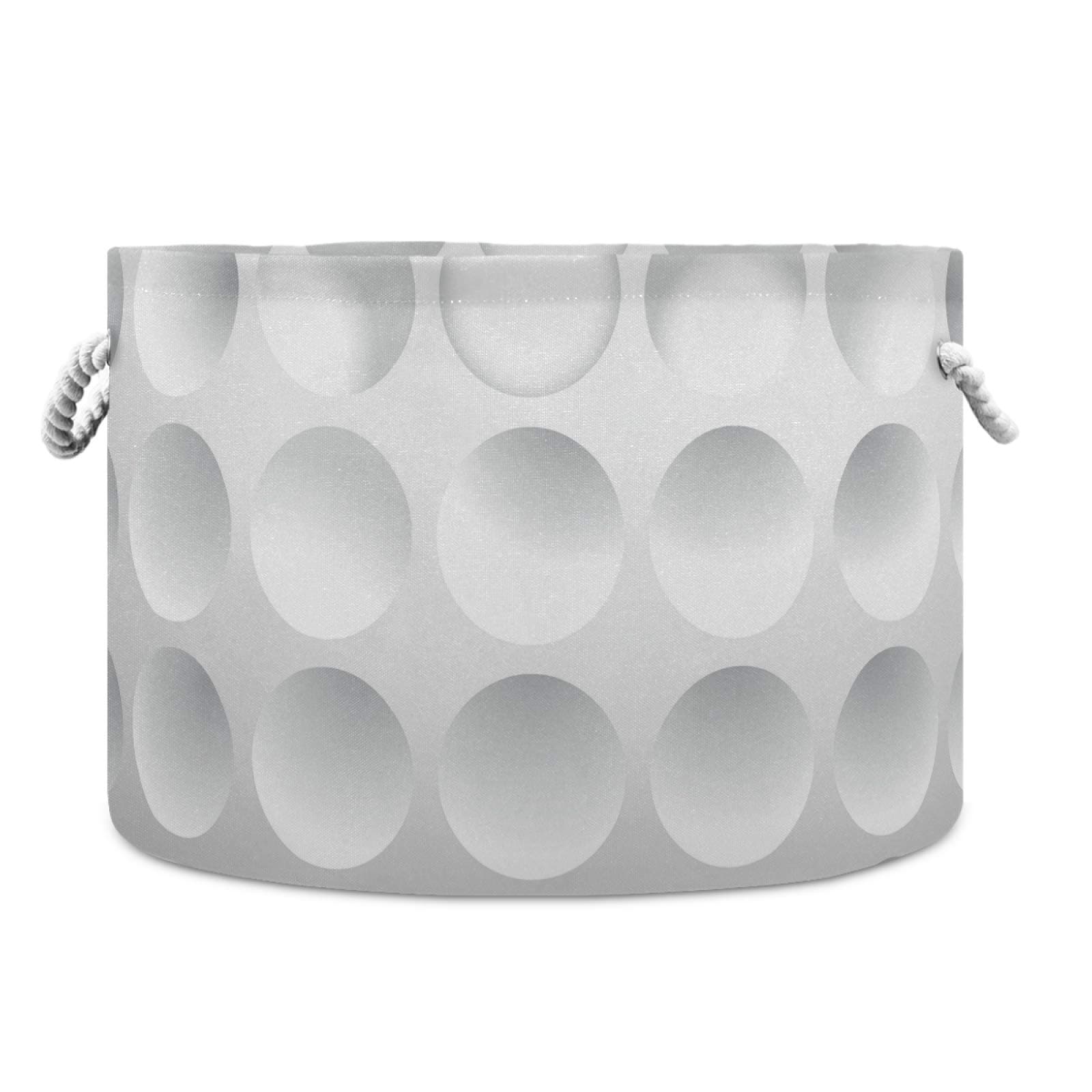 Golf Ball Round Storage Basket Bin, Waterproof Laundry Hamper, Large Collapsible Bucket, Baby Nursery Organizer with Handles for Bathroom Toys Clothes Multi 20