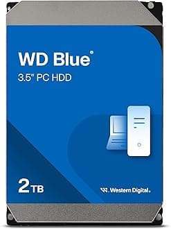 WD Blue 2TB 3.5" Internal Hard Drive - 7200 RPM Class, SATA 6 Gb/s, 256MB Cache, 2 Year Warranty