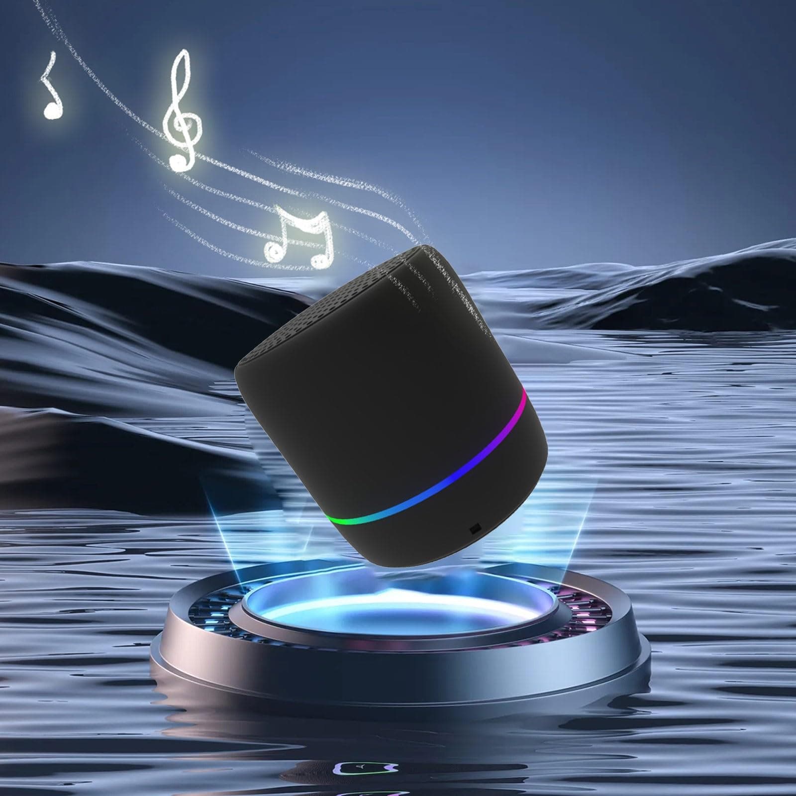 Bluetooth Speakers - Wireless Bluetooth 5.2 Speakers with Colorful Light Effect, Outdoor Bluetooth Speaker Small Bluetooth Speaker, HiFi Sound Quality, for Party and Home