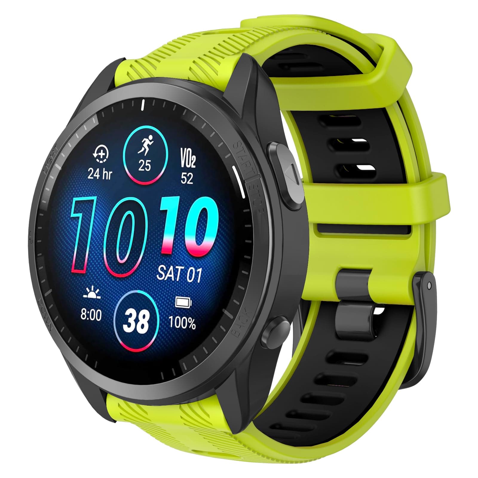 ISABAKE 22mm Watch Strap for Garmin Forerunner 965/955, Silicone Replacement Band for Forerunner 945/935, Fenix 5