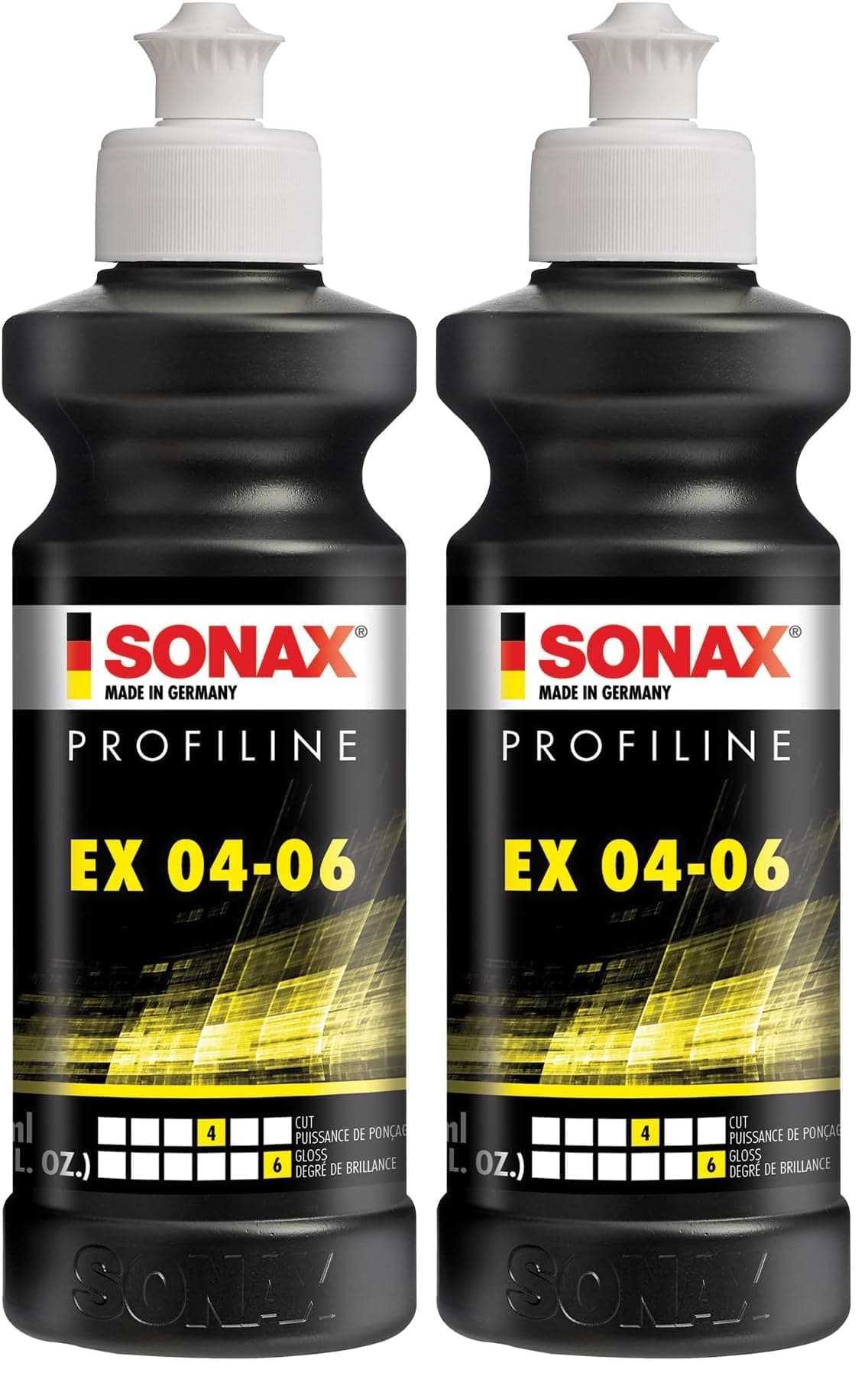 Sonax Profiline EX 04-06, 8.45 fl. oz. (Pack of 2) - Medium Cut Metal Polishing Compound