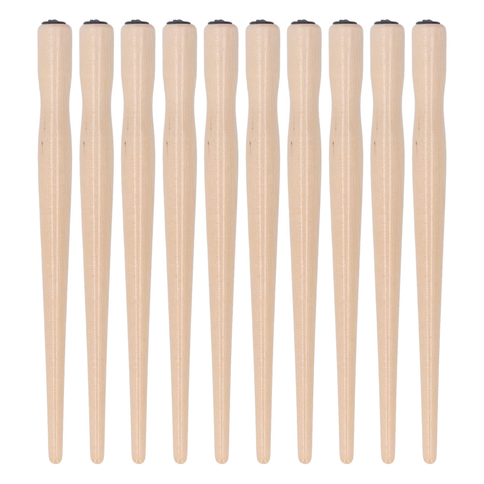 10 Pcs Dip Pen Set Nib Pen Holder Comic Dip Speedball Wooden Pen Nib Holder for Art Painting English Calligraphy (Natural Wood Color)