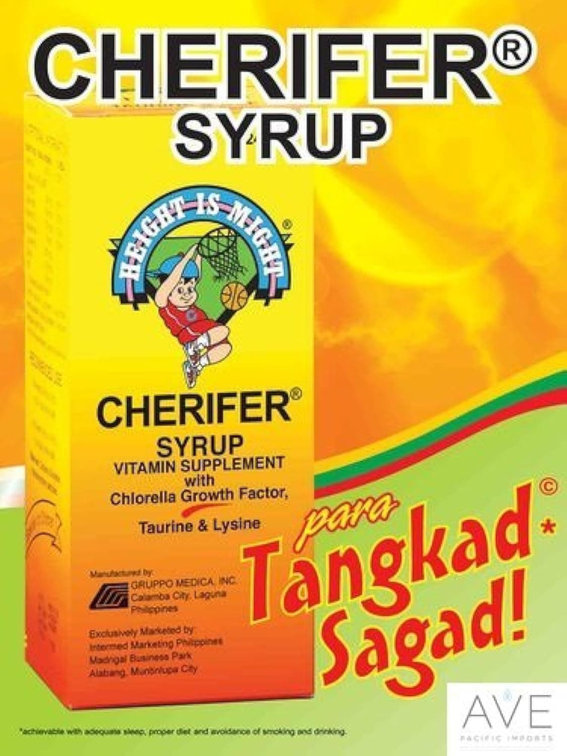 Cherifer Syrup with Chlorella Growth Factor, Taurin & Lysine