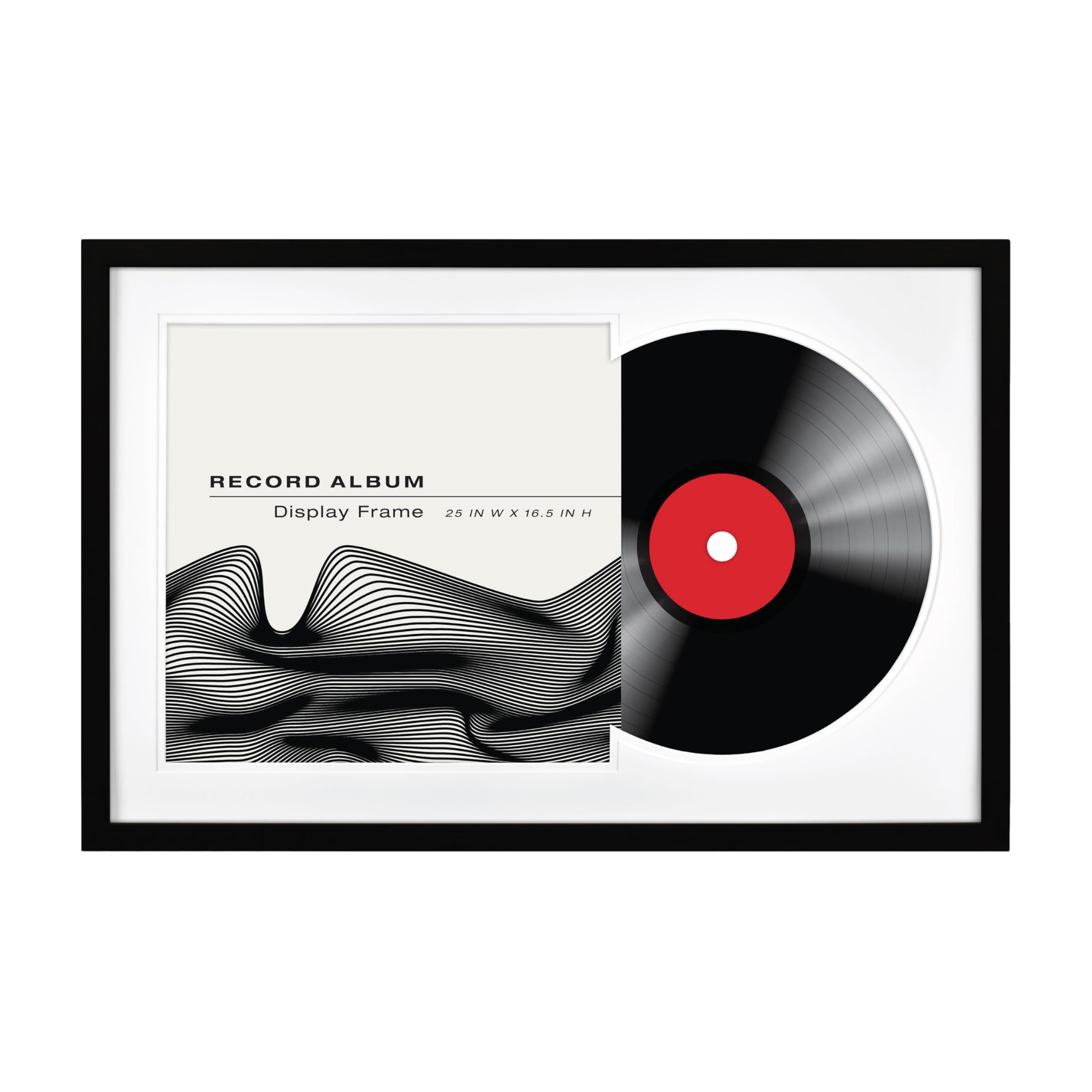 MCS Record Album Frame, Black, 16.5 x 25 in