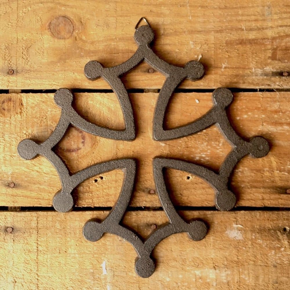 macarel Croix Occitane Cast Iron 30 cm Wall Decoration